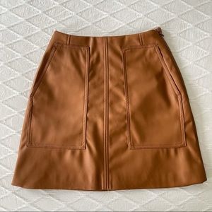 H&M brown A-line skirt